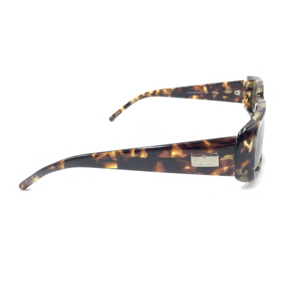 Gucci GG2450/S 4TM Tortoise Brown Rectangle Sunglasses Gray Lens 52-17 140 Italy - Picture 4 of 12